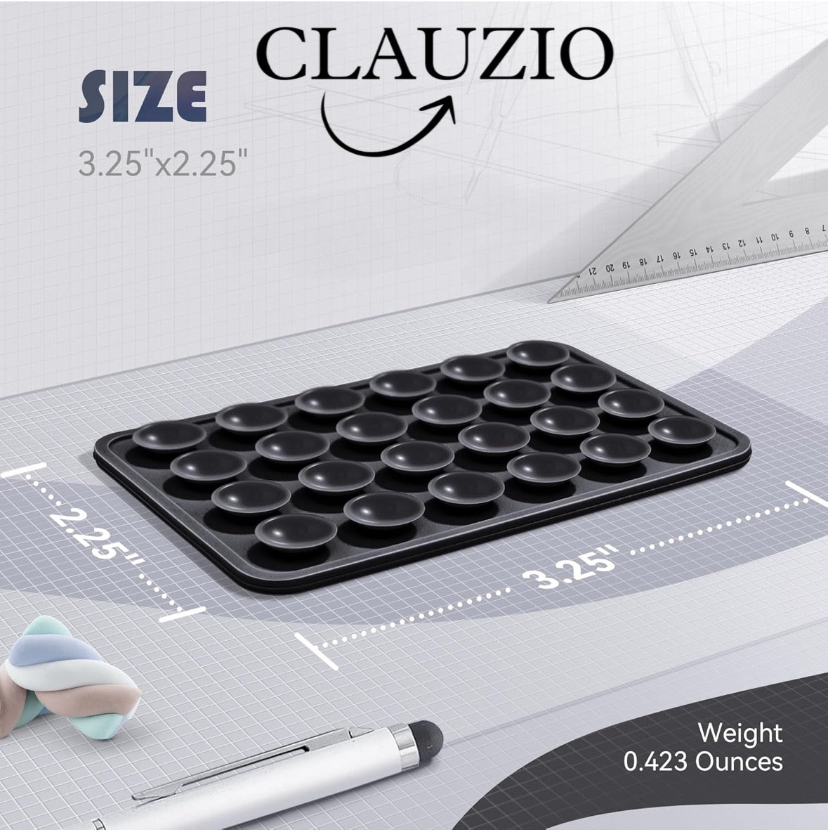 CLAUZIO Premium Silicone Suction Phone Case for Phone Mount, Phone Mount Suction Cup, Suction Cup Phone Case for Hands-Free Toy Mirror Shower Phone Holder, Videos, and Selfies Phone Accessory (Black)