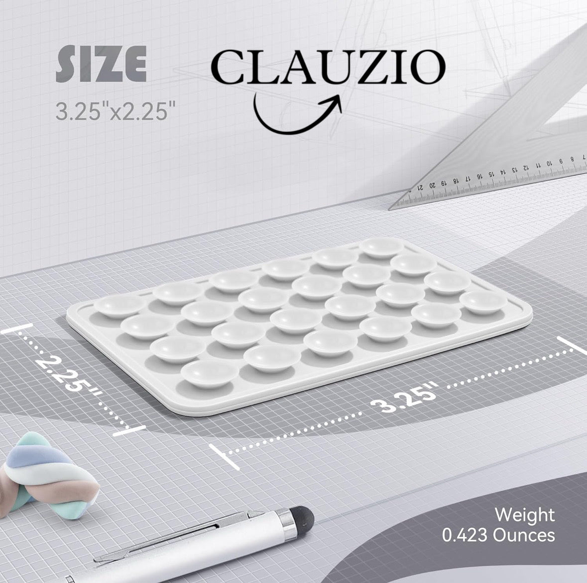 CLAUZIO Premium Silicone Suction Phone Case for Phone Mount, Phone Mount Suction Cup, Suction Cup Phone Case for Hands-Free Toy Mirror Shower Phone Holder, Videos, and Selfies Phone Accessory (White)