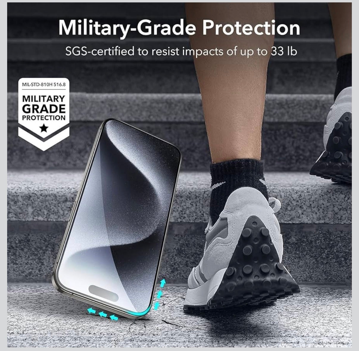 CLAUZIO Screen Protector for iphone 16/16pro - Military-Grade Tempered Glass | Edge-to-Edge Coverage | Case Friendly |Anti-Scratch | Bubble-Free | Gorilla Glass | HD Clarity | Easy Installation