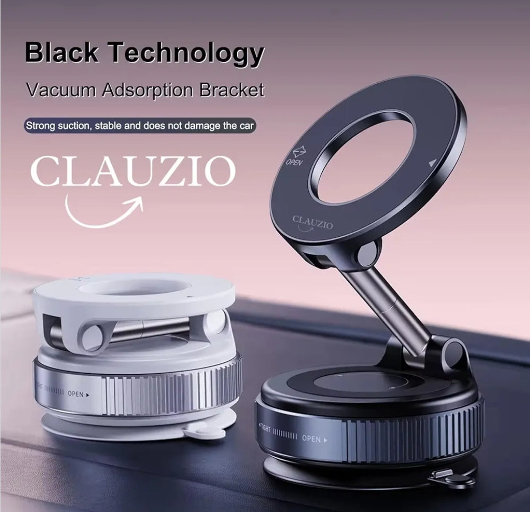 Strong Magnetic Car Phone Holder for MagSafe, Ultra Vacuum Suction Cup Phone Mount, 360° Rotation Car Accessories for iPhone 16/15/14/13/12 and Android Phones with MagSafe Ring