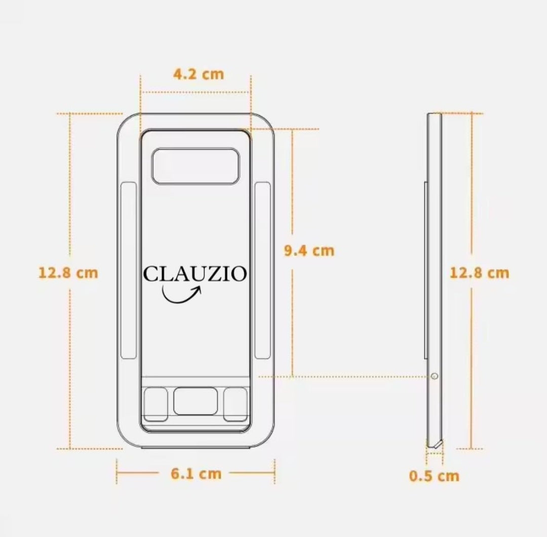 Smart Mobile Stand, Foldable Tabletop Phone Stand for Table, Multiple Height & Angle Adjustments, Stable Metalic Round Base with Silicon Pad, Compatible with All Smartphones