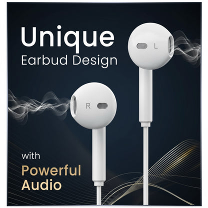 MFi Certified Earphones with Lightning Connector – Wired Headphones with Microphone & Volume Control Compatible with iPhone 14, 13, 12, 11, SE, and iPhone X Series (Lightning Cable)