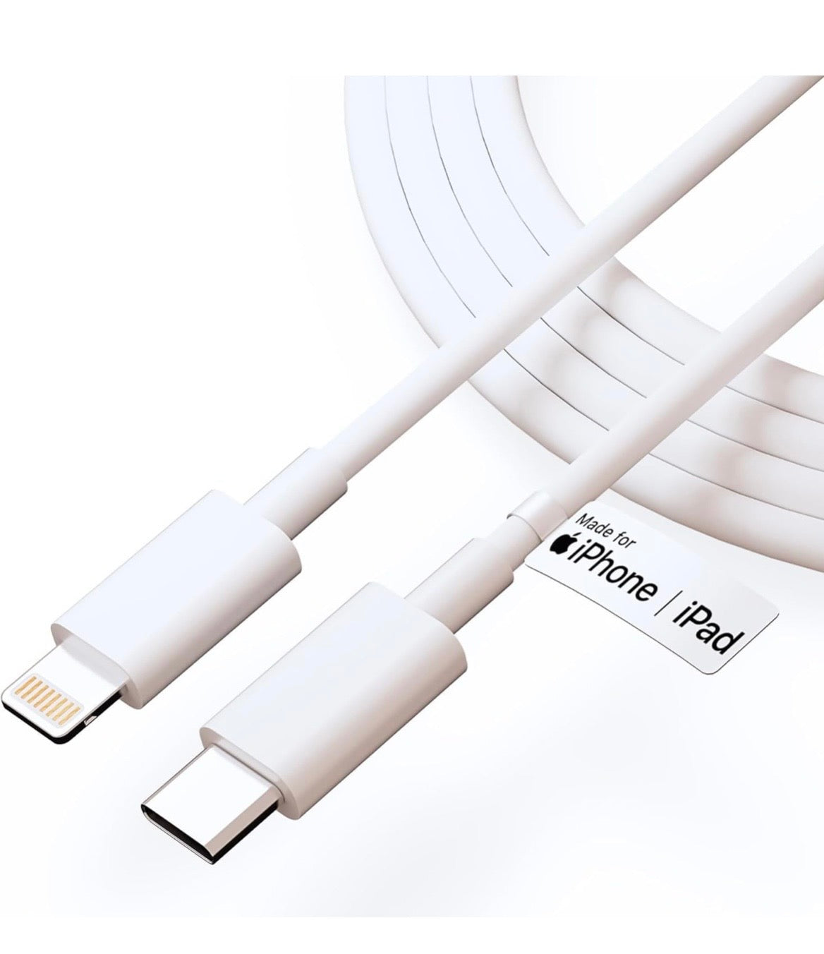 Apple-Type C to Lightnlng [MFi Certified] Fast Charging Cable Compatible with iPhone 14/14 Pro/ 14 Pro Max/ 13/13 Pro/ 13 Pro Max/ 12/11/XR/XS/X/8 Series.