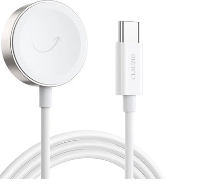 Apple Watch Magnetic Portable iWatch Charger Fast Wireless Charging Travel Watch Charger for iWatch Ultra2/Ultra/SE2/SE Series 10/9/8/7/6/5/4/3/2/1 (Cable Type-C)