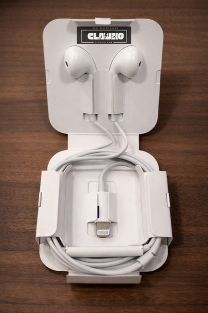 MFi Certified Earphones with Lightning Connector – Wired Headphones with Microphone & Volume Control Compatible with iPhone 14, 13, 12, 11, SE, and iPhone X Series (Lightning Cable)- 1 Year Replacement warranty.