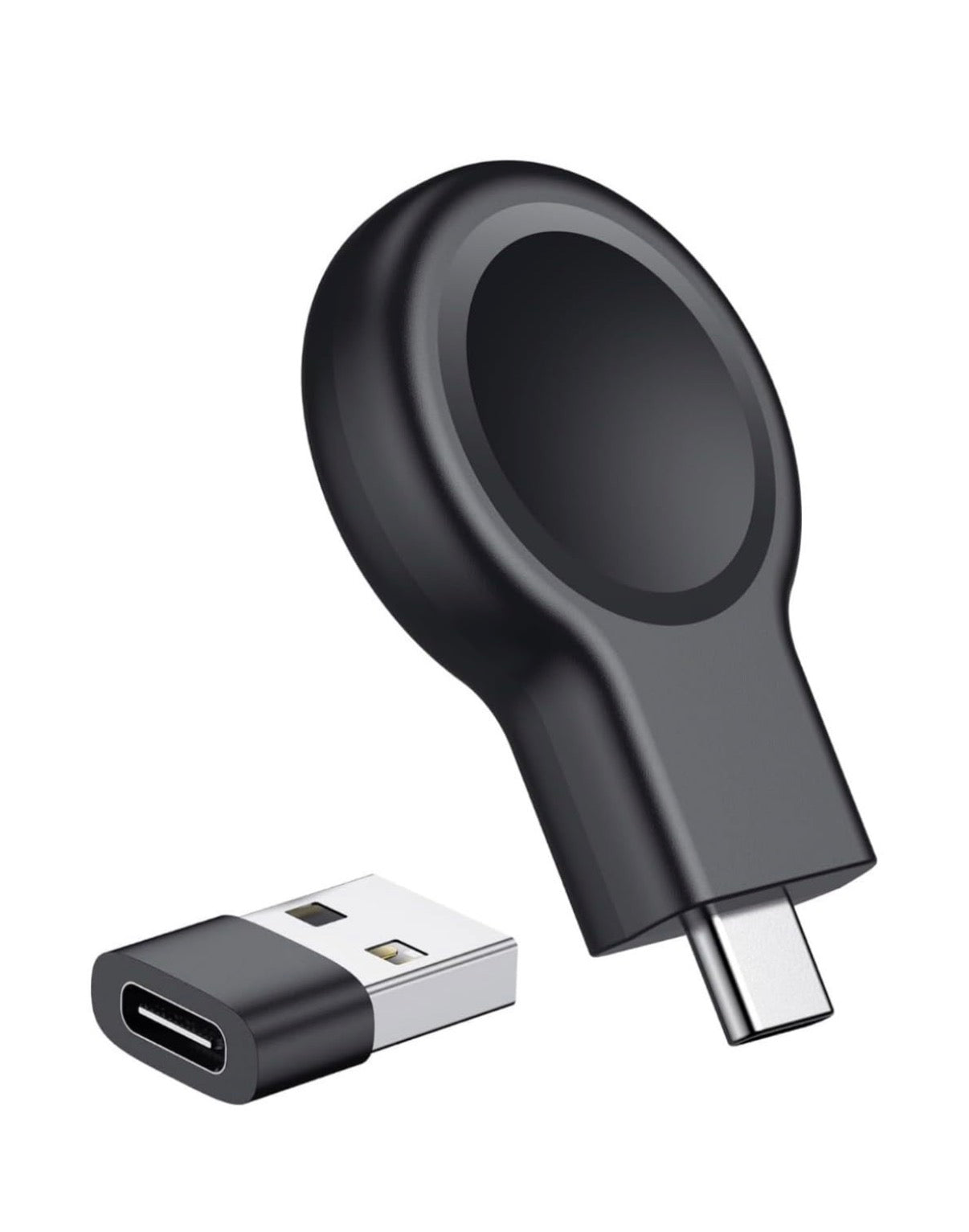 Apple Watch Magnetic Portable iWatch Charger USB C Fast Wireless Charging Travel Watch Charger for iWatch Ultra2/Ultra/SE2/SE Series 10/9/8/7/6/5/4/3/2/1 (Black)