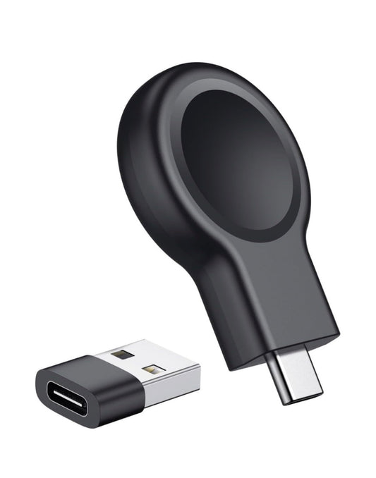 Apple Watch Magnetic Portable iWatch Charger USB C Fast Wireless Charging Travel Watch Charger for iWatch Ultra2/Ultra/SE2/SE Series 10/9/8/7/6/5/4/3/2/1 (Black)