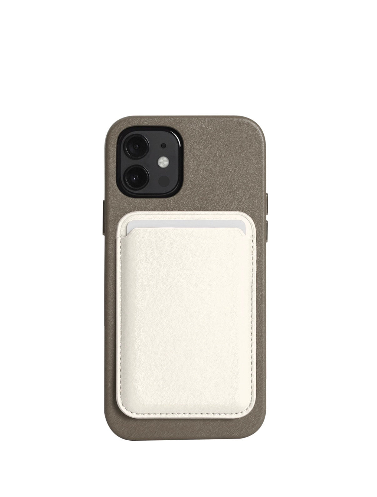 CLAUZIO MagSafe-Compatible Vegan Leather Smart Wallet – Slim Magnetic Card Holder for iPhone 12, 13, 14, 15, 16, 17 (Mini, Pro, Max) – Secure Credit, Debit & ID Holder (Black)