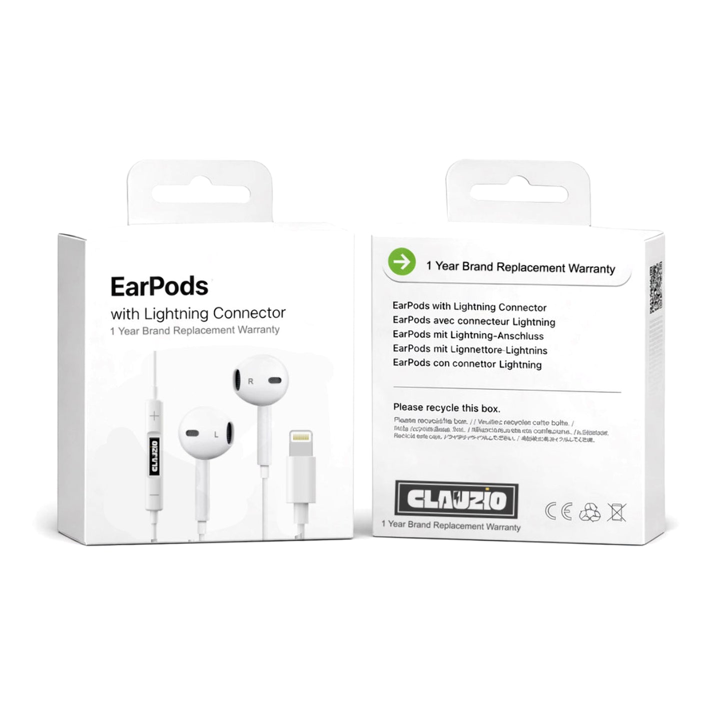 MFi Certified Earphones with Lightning Connector – Wired Headphones with Microphone & Volume Control Compatible with iPhone 14, 13, 12, 11, SE, and iPhone X Series (Lightning Cable)- 1 Year Replacement warranty.