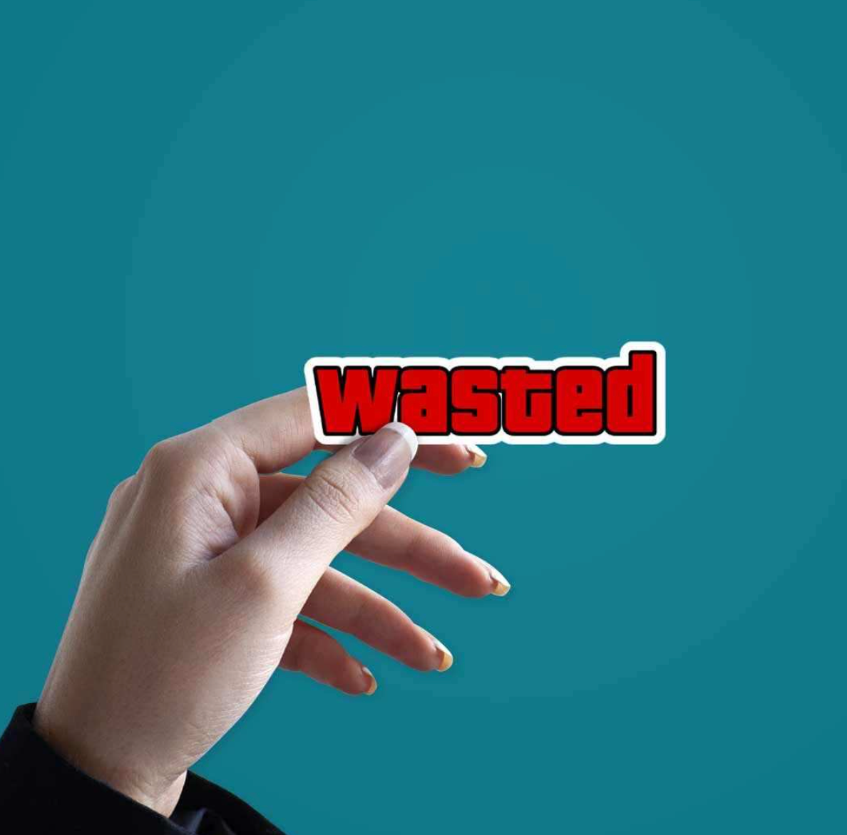 CLAUZIO Wasted – Premium Sticker for the Fearless