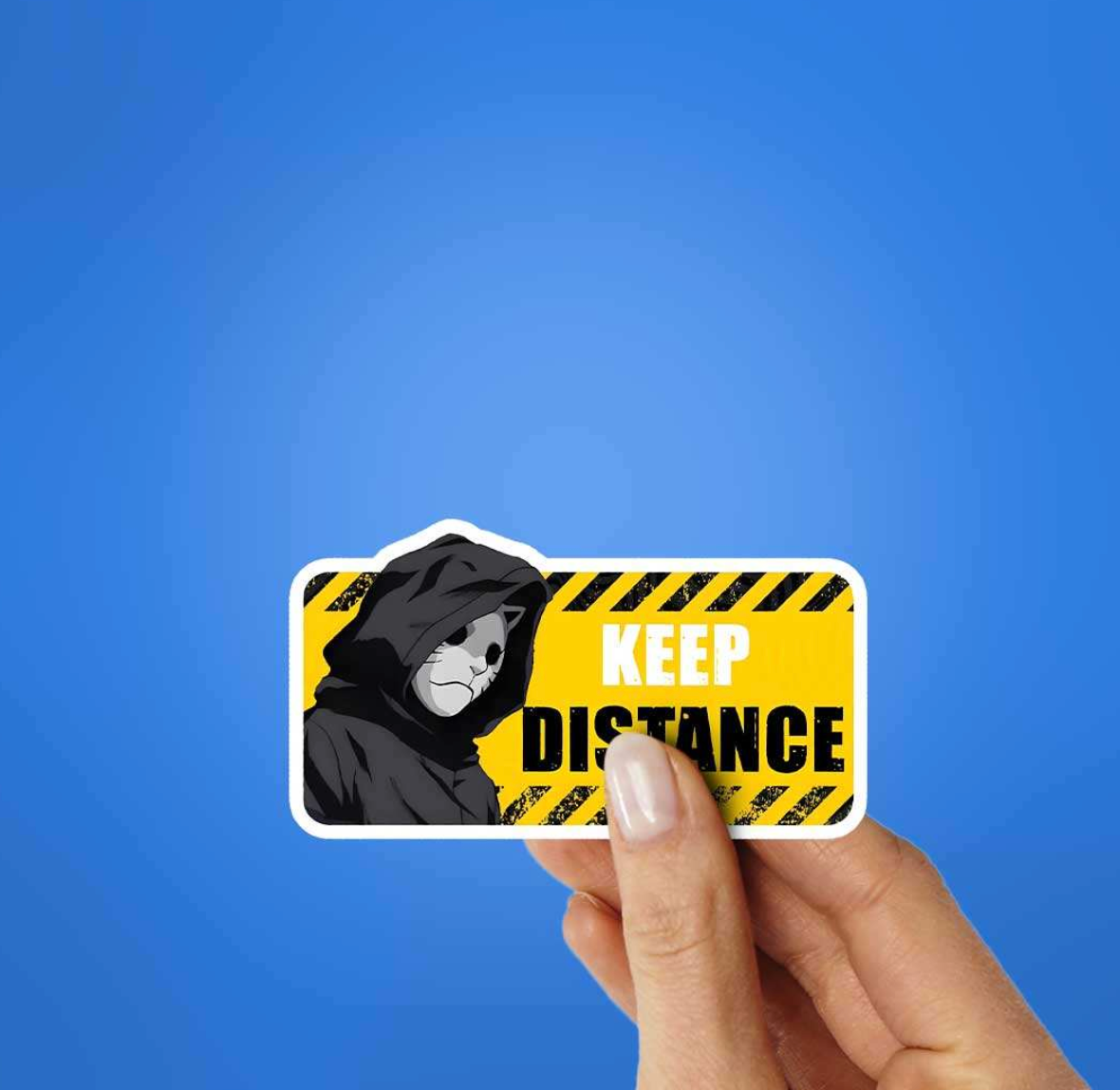 CLAUZIO Keep Distance Sticker