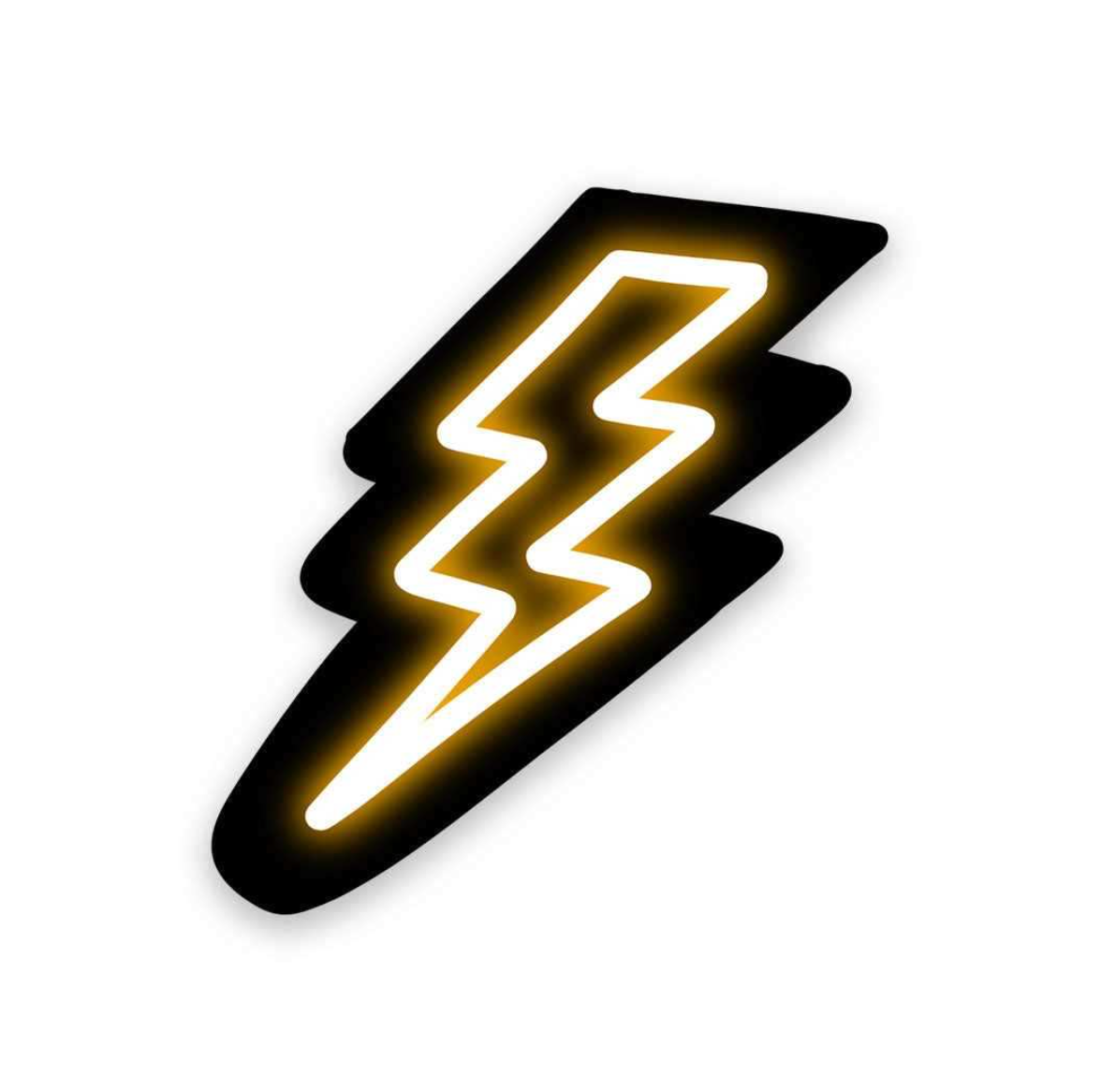 CLAUZIO Neon Lightning sticker