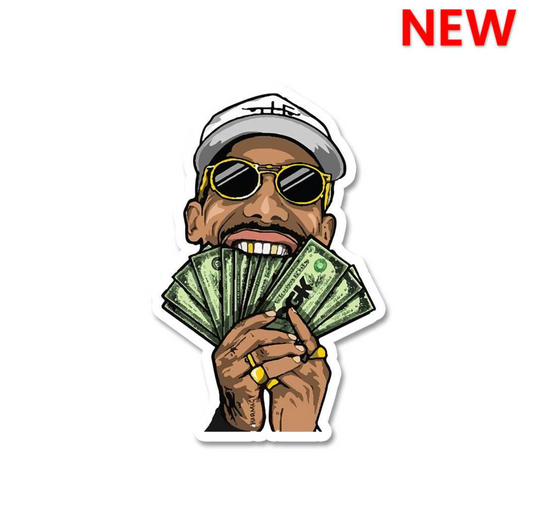 CLAUZIO Money in Mouth Sticker
