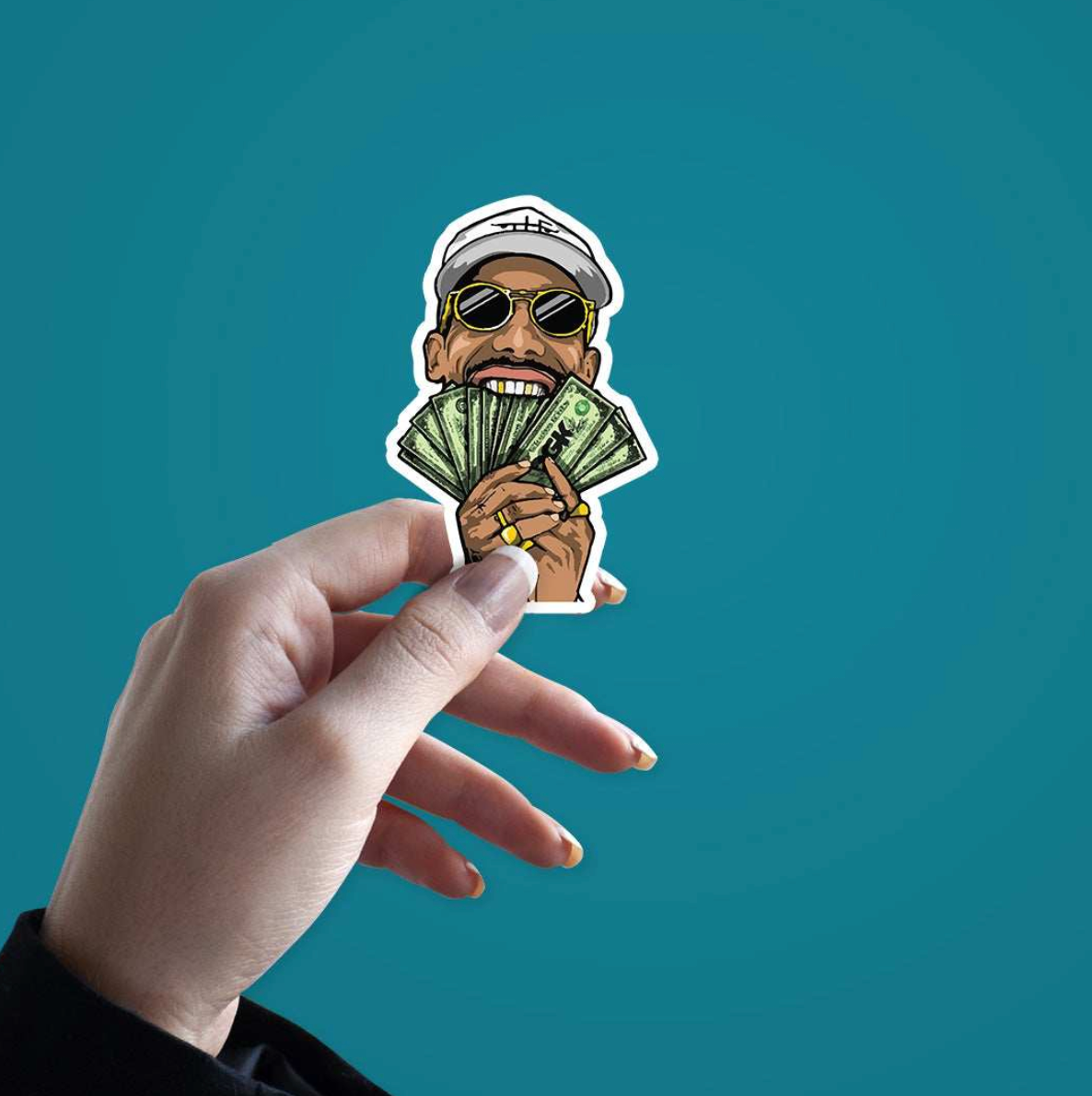 CLAUZIO Money in Mouth Sticker
