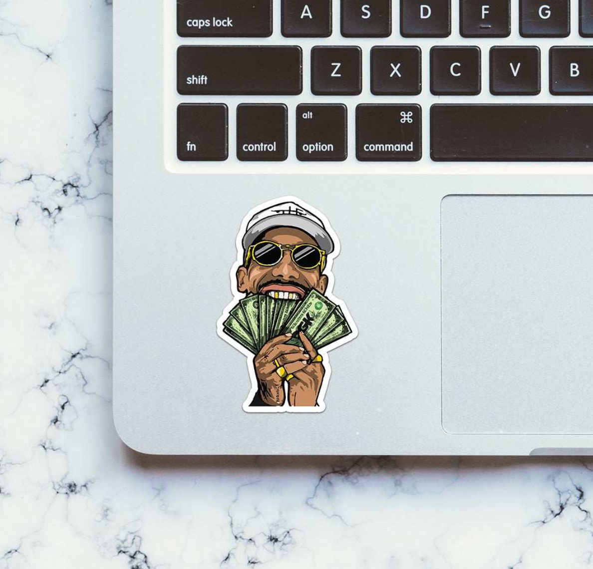 CLAUZIO Money in Mouth Sticker