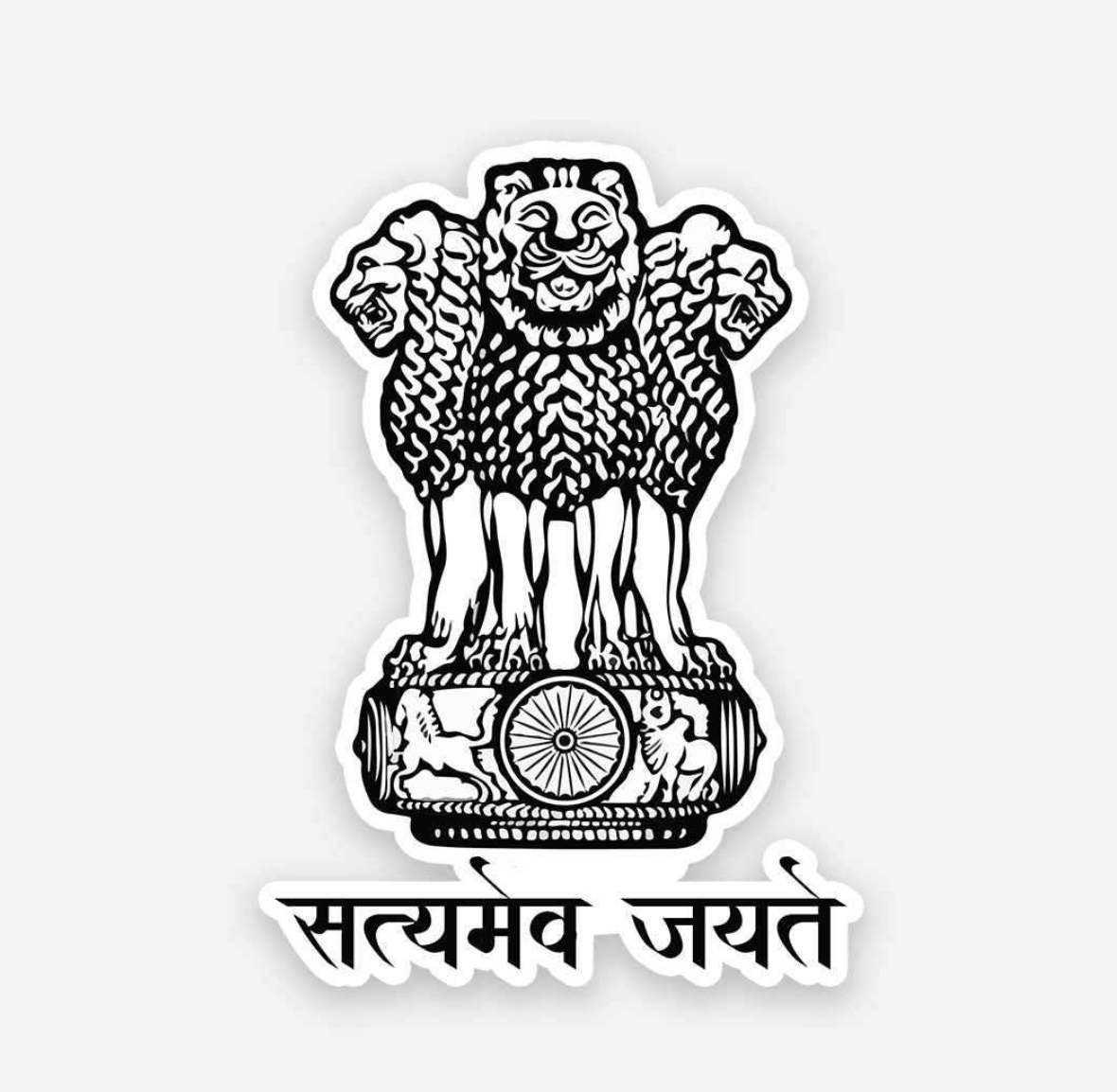 INDIAN EMBLEM STICKER