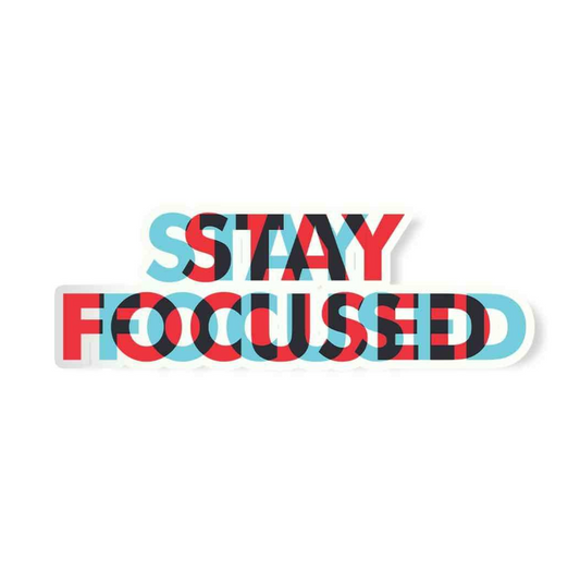 CLAUZIO Stay Focused sticker