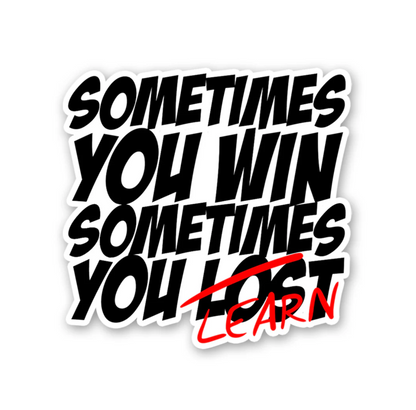 CLAUZIO Sometimes you win sticker