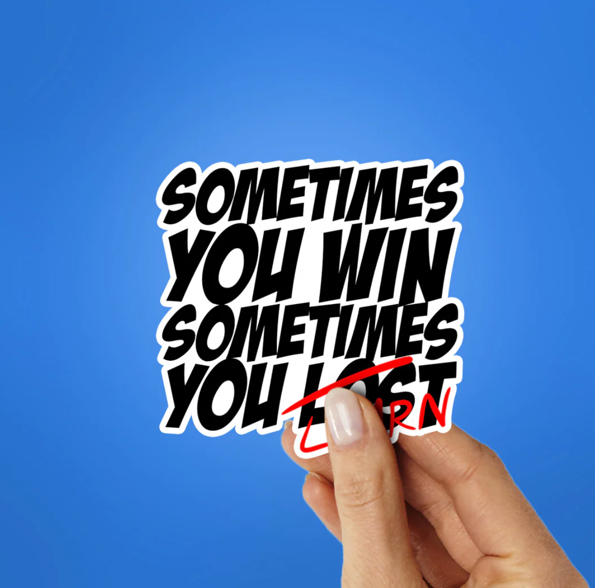 CLAUZIO Sometimes you win sticker