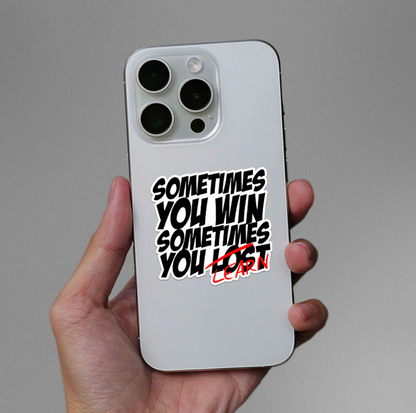 CLAUZIO Sometimes you win sticker