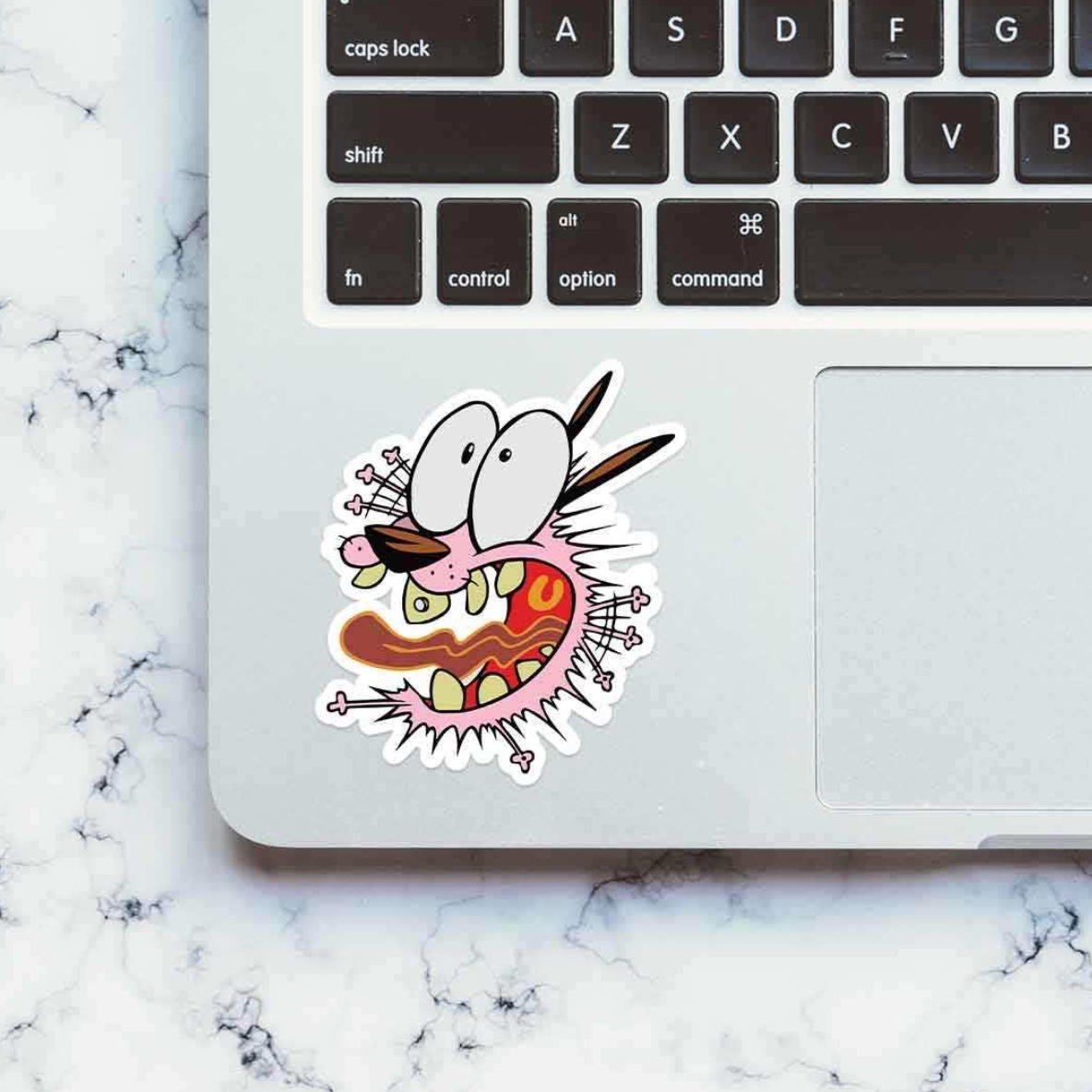 CLAUZIO Courage the Cowardly Dog sticker