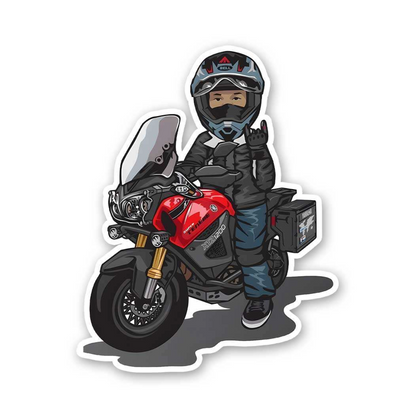 CLAUZIO Biker Boy Sticker