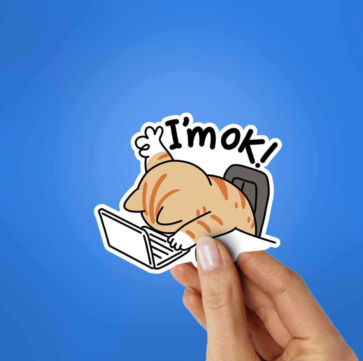 CLAUZIO I'm Ok Sticker