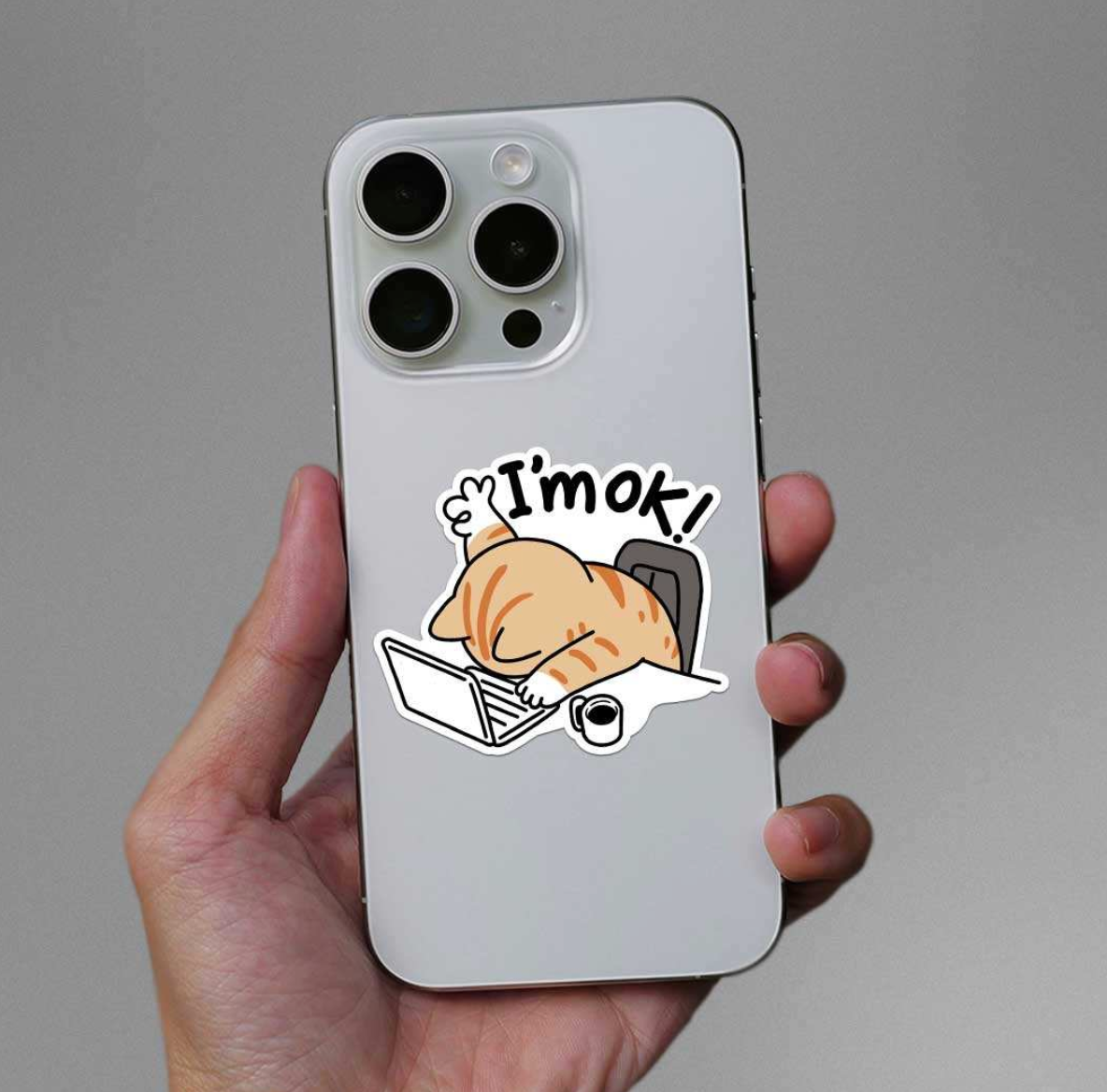 CLAUZIO I'm Ok Sticker