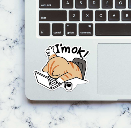 CLAUZIO I'm Ok Sticker