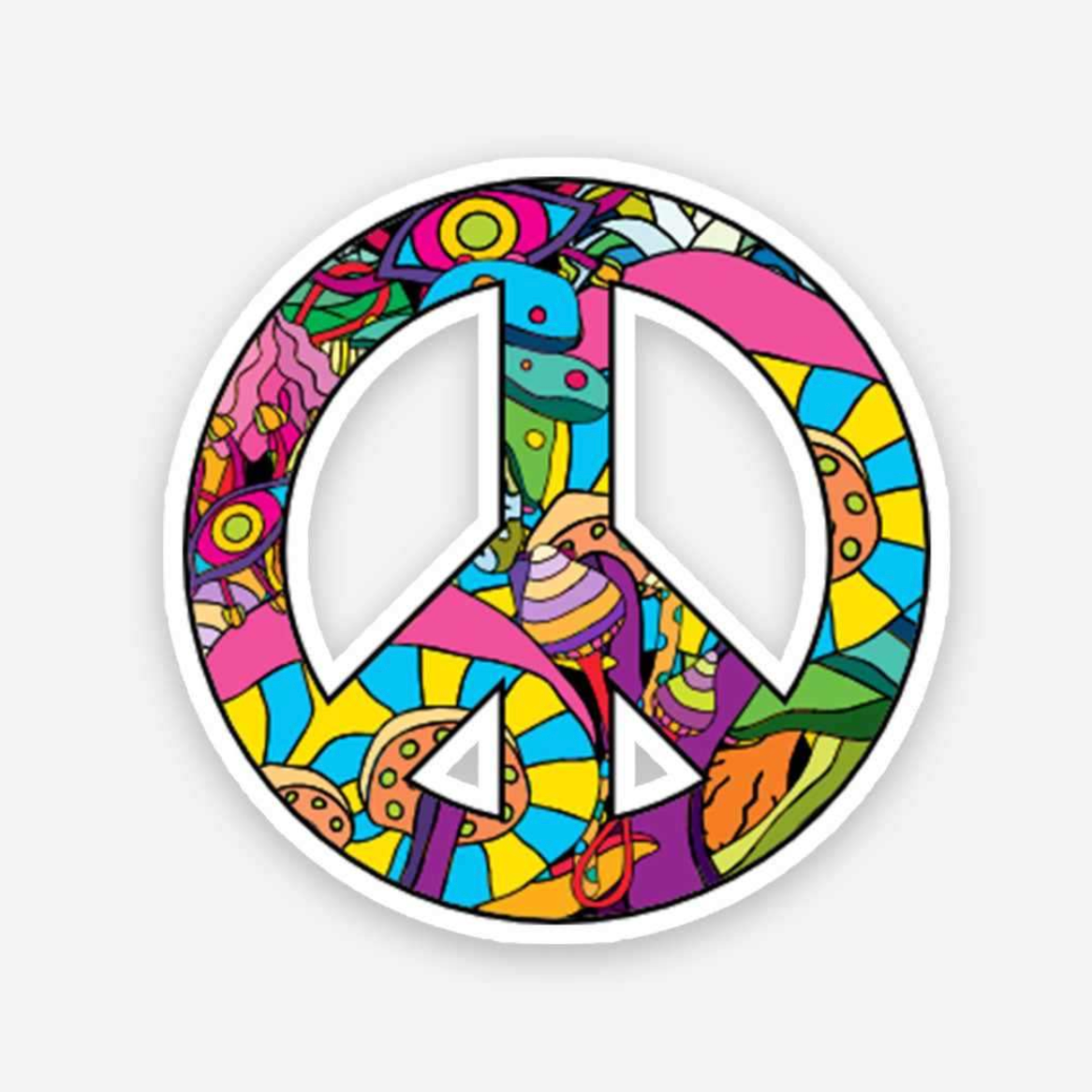 CLAUZIO Peace Graffiti sticker