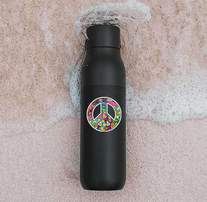 CLAUZIO Peace Graffiti sticker