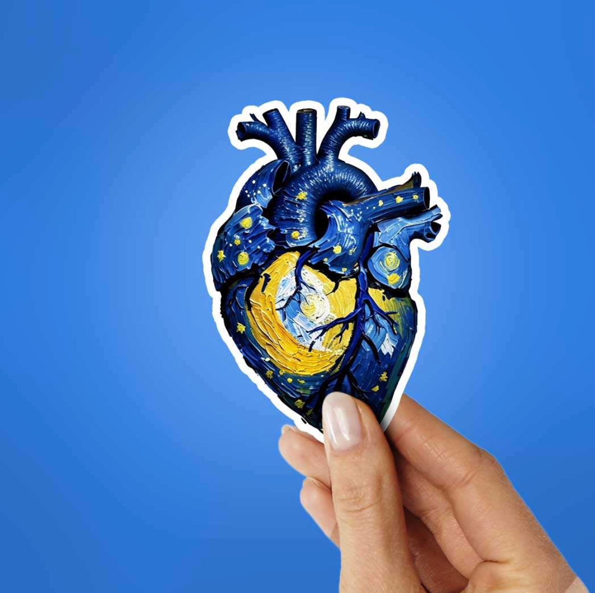 CLAUZIO Starry Heart Sticker