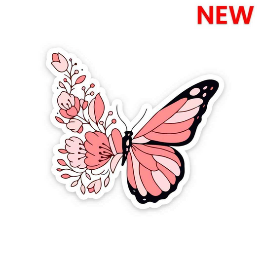 CLAUZIO Aesthetic Butterfly sticker