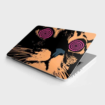 CLAUZIO Spiral Cat Eyes Laptop skin