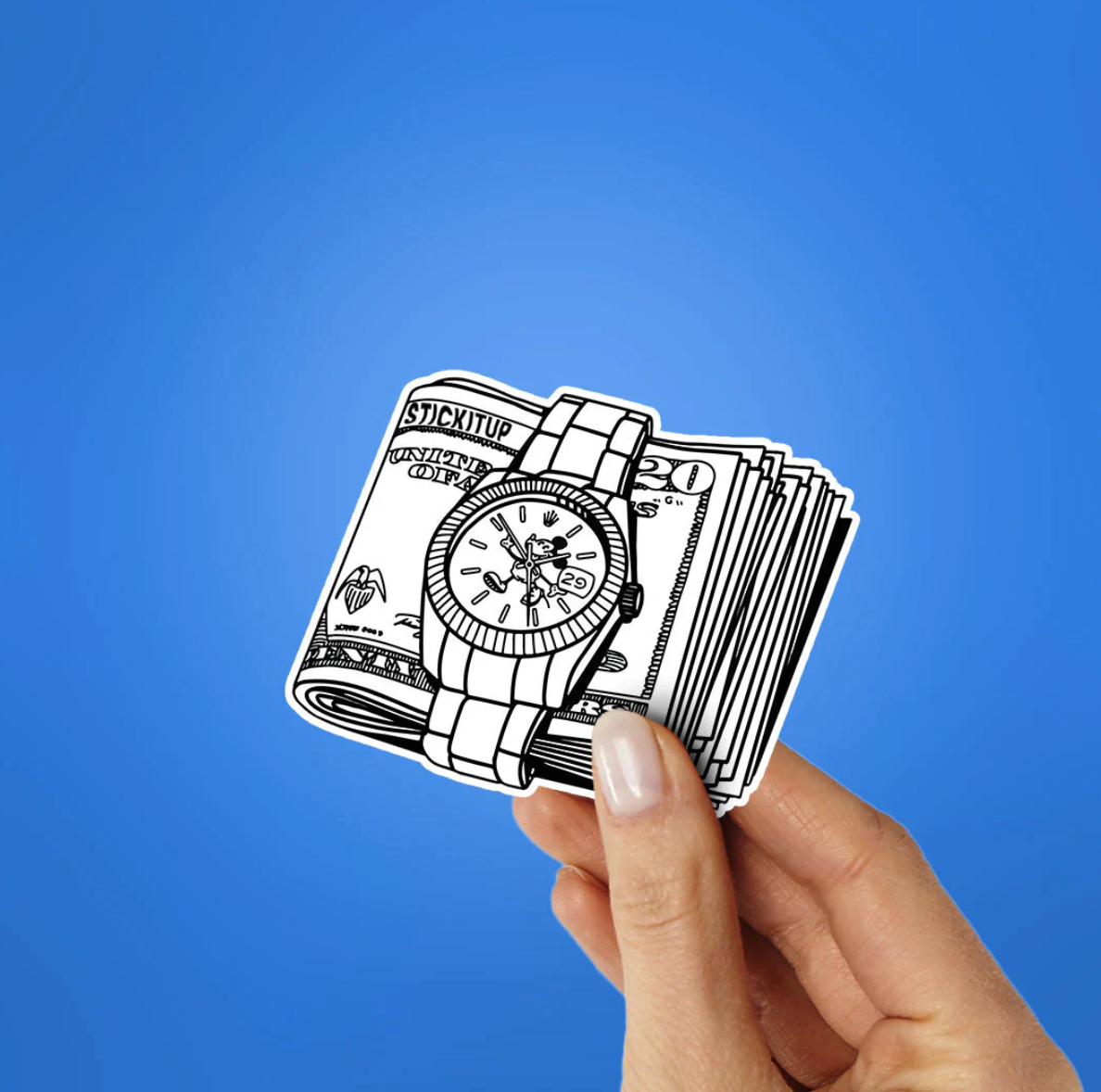 CLAUZIO Time is Money Sticker