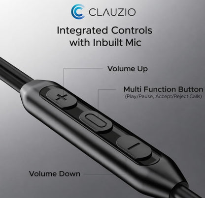 MFI 100 C Wired Headphones Earphones with Type-C Jack, in-Line Microphone, in Ear, 10Mm Drivers, Signature Sound, Integrated Controls & Multi-Os Compatibility (Black) (CZ 100 Black)