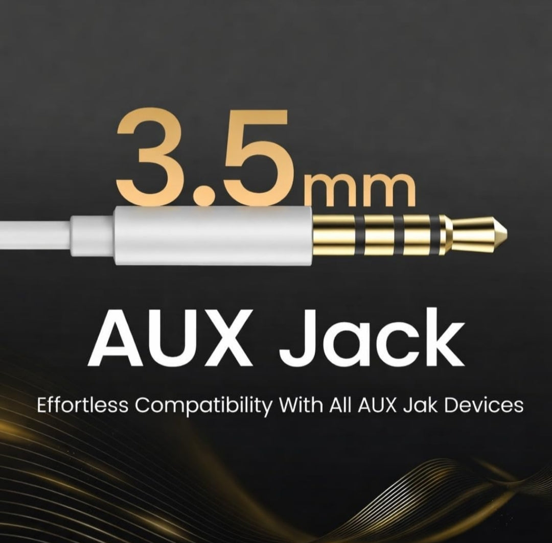 3.5mm Wired Earphones with Mic | in-Ear Headphones with 14.2mm Dynamic Driver, Powerful Bass, in-Line Controls, TPE Anti-Tangle Cable, Wide Compatibility – White
