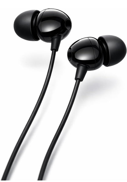 MFI 100 C Wired Headphones Earphones with Type-C Jack, in-Line Microphone, in Ear, 10Mm Drivers, Signature Sound, Integrated Controls & Multi-Os Compatibility (Black) (CZ 100 Black)