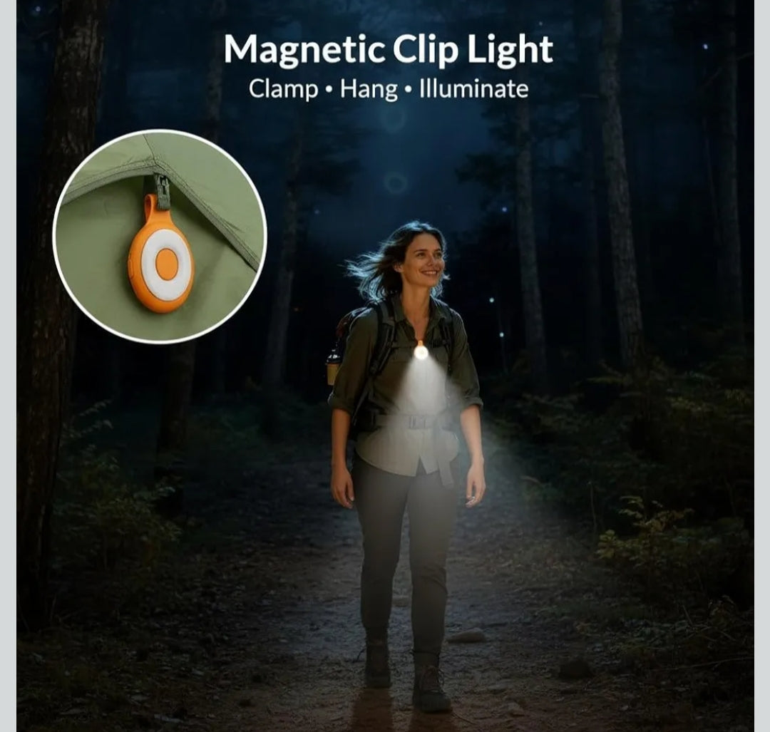 CLAZUIO Magnetic LED Selfie Light with Mag-Safe Compatibility, Portable LED Ring Light Included Adhesive Ring for iPhone 17pro Ideal for Selfies, Photography,Zoom & Video Calls (Black)
