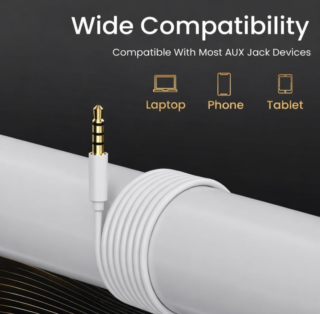 3.5mm Wired Earphones with Mic | in-Ear Headphones with 14.2mm Dynamic Driver, Powerful Bass, in-Line Controls, TPE Anti-Tangle Cable, Wide Compatibility – White