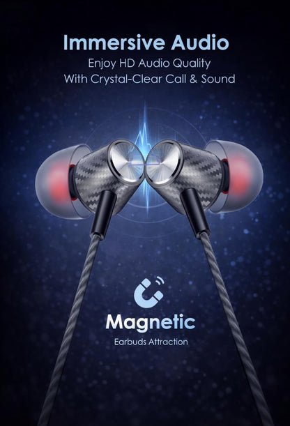 MFI 100 C Wired Headphones Earphones with Type-C Jack, in-Line Microphone, in Ear, 10Mm Drivers, Signature Sound, Integrated Controls & Multi-Os Compatibility (Black) (CZ 50 Grey)