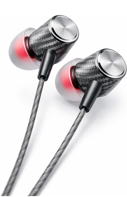 MFI 100 C Wired Headphones Earphones with Type-C Jack, in-Line Microphone, in Ear, 10Mm Drivers, Signature Sound, Integrated Controls & Multi-Os Compatibility (Black) (CZ 50 Grey)