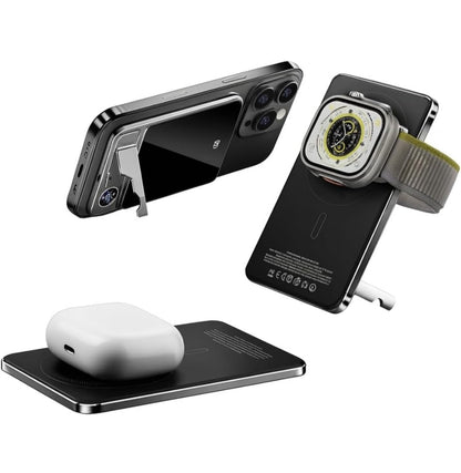 Magnetic Wireless Charging Device, 20W Fast Charge, 5000 MAH Slim Portable Design for MagSafe Phones Supports in iPhone & Android