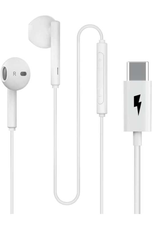 MFi Certified Lightning Wired Earphones, in-Ear Headphones with Microphone & Volume Control for iPhone 14/13/12/11/SE/X Series (Type C)