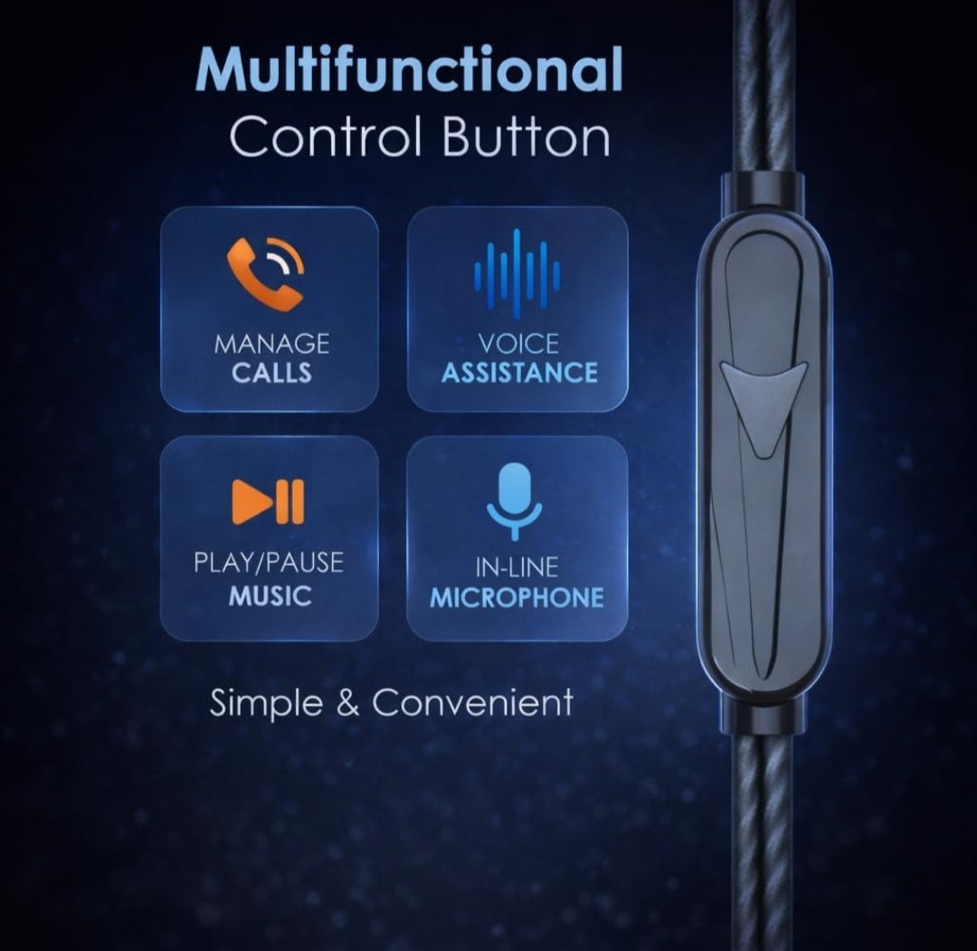 MFI 100 C Wired Headphones Earphones with Type-C Jack, in-Line Microphone, in Ear, 10Mm Drivers, Signature Sound, Integrated Controls & Multi-Os Compatibility (Black) (CZ 50 Grey)